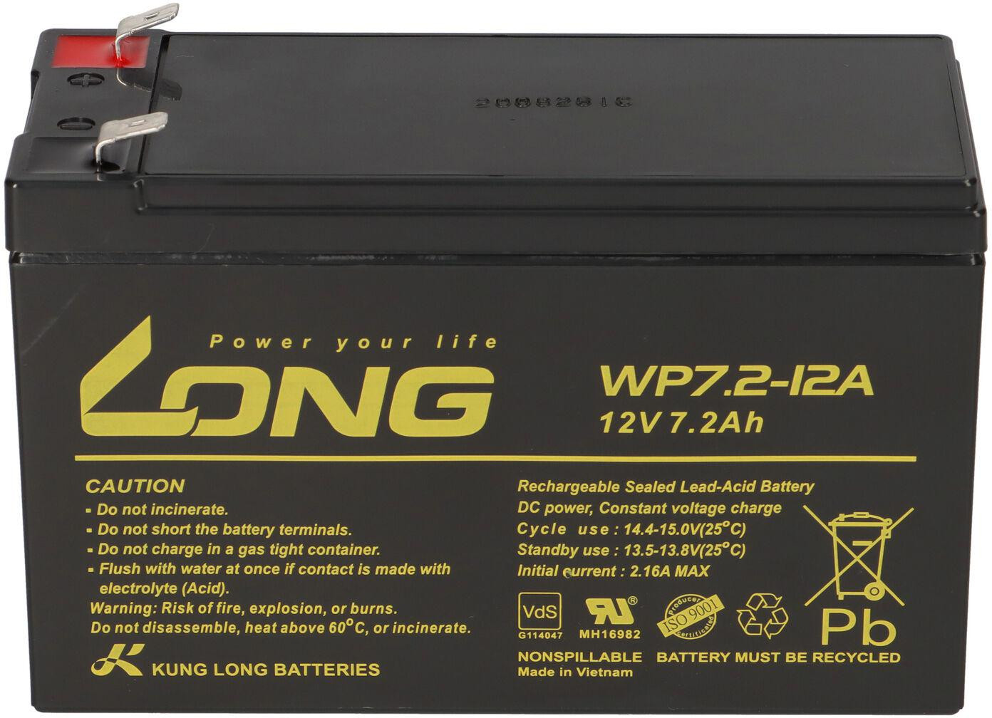 Akumulator AGM LONG 12V 7,2Ah VdS-1906269