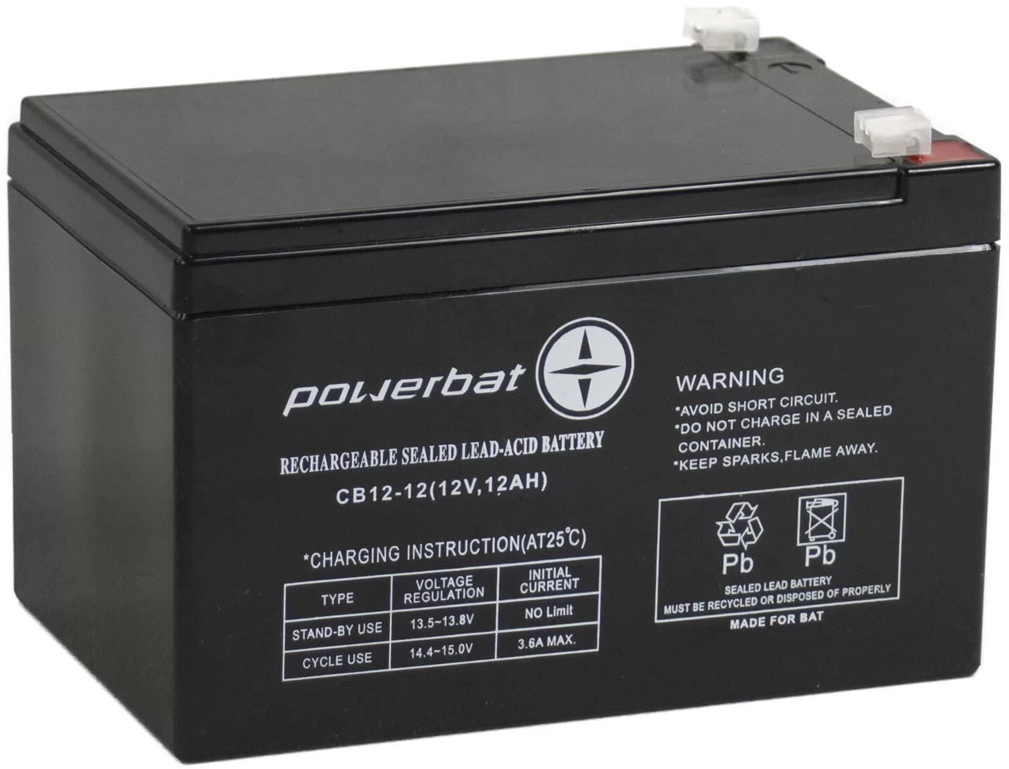 Akumulator AGM POWERBAT CB 12V 12Ah-1852112