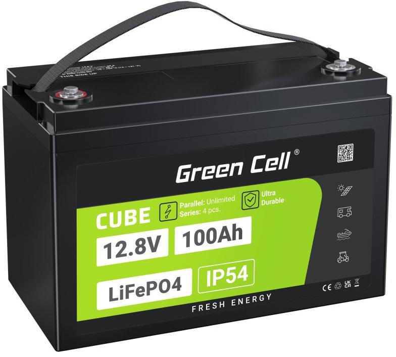 AKUMULATOR LITOWO-ŻELAZOWO-FOSFORANOWY LiFePO4 Green Cell Cube 12.8V 100Ah LFPGC12V100AH-1853357