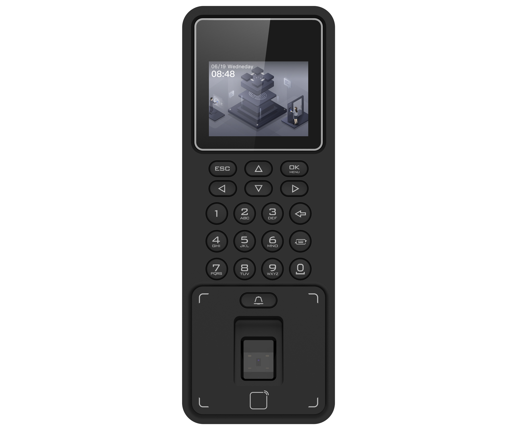 KONTROLER DOSTĘPU DS-K1T808MFWX-B/S Hikvision-1883948