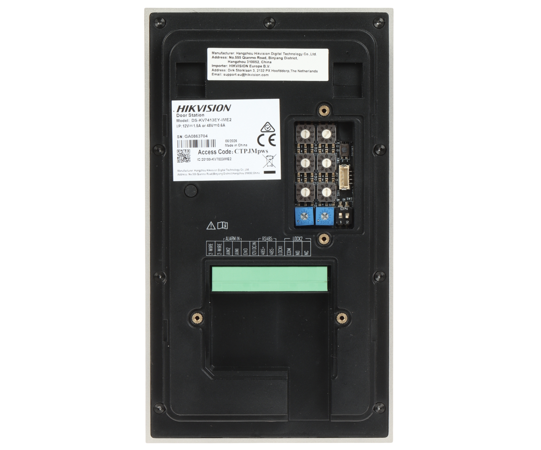 ZESTAW WIDEODOMOFONOWY DS-KIS705EY/2MONITORS Hikvision-1951245