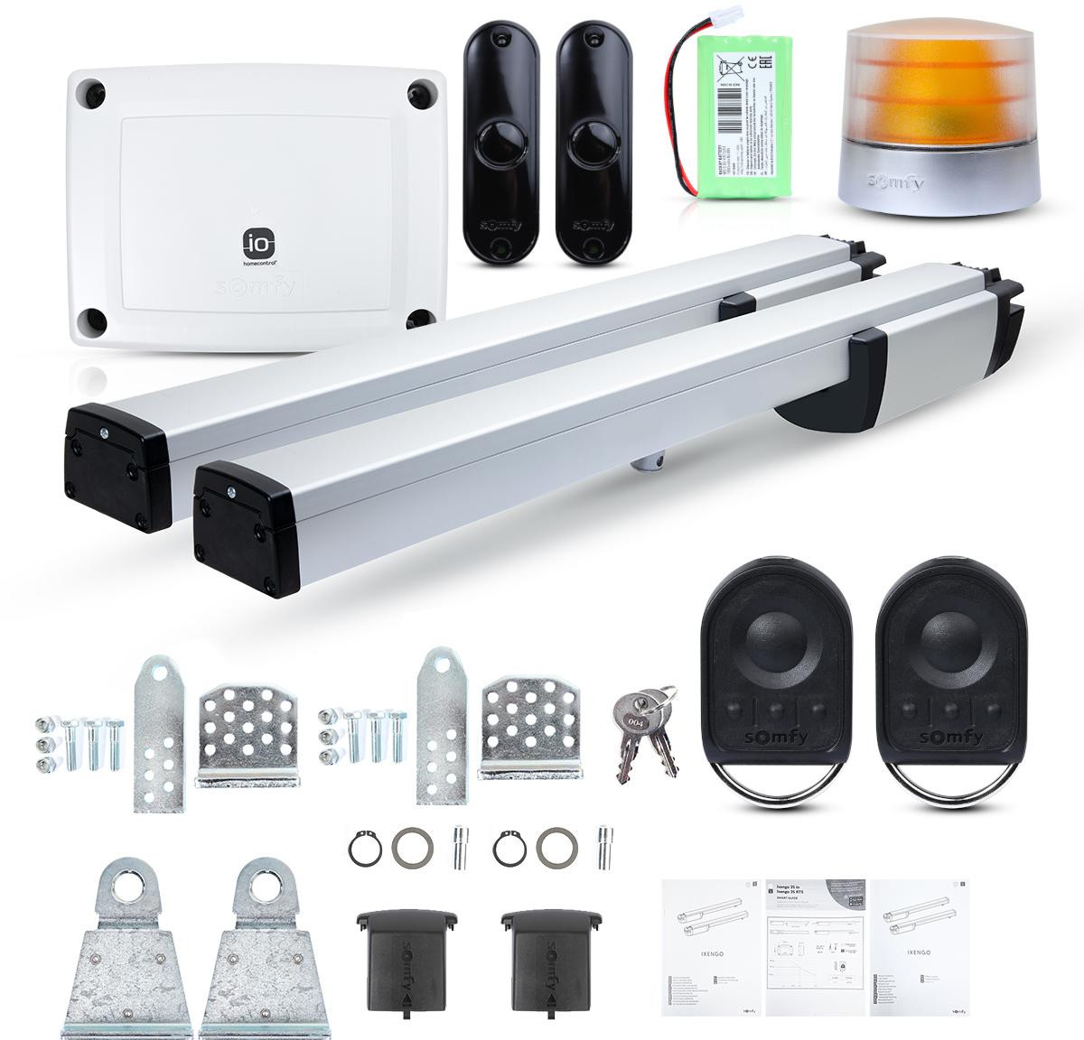Zestaw Somfy Ixengo L 3S+ IO Comfort Pack do 8m bram dwuskrzydłowych-1953074