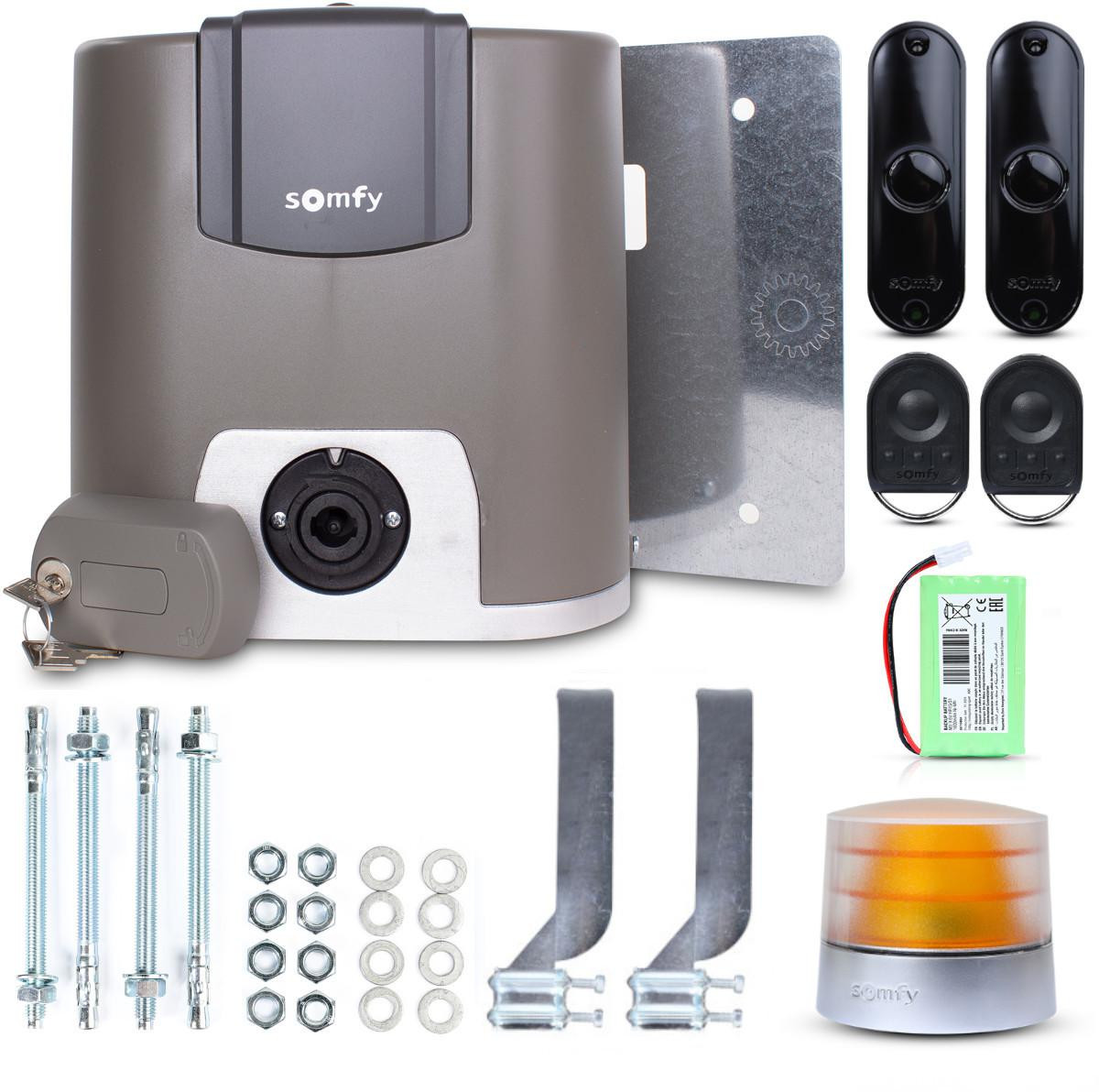 Zestaw Somfy Elixo 3S+ IO Comfort Pack do 600kg bram przesuwnych-1953108