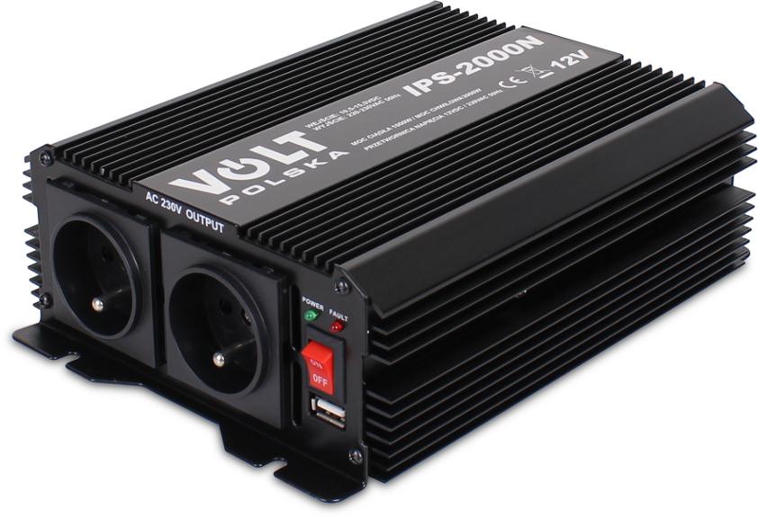 Przetwornica Volt Polska IPS-2000N 12V / 230V 1000/2000W-1830805