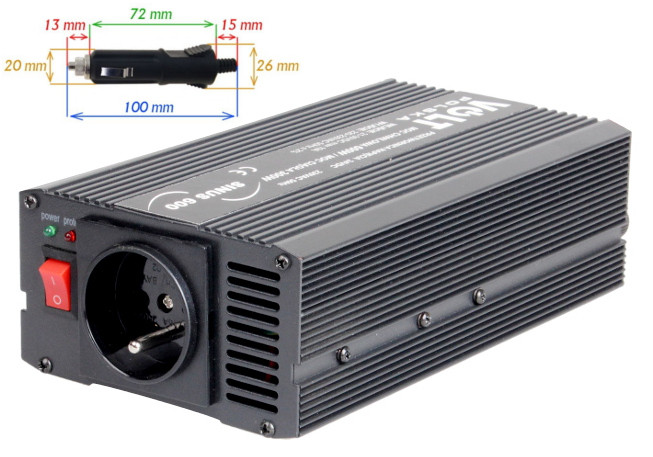 PRZETWORNICA VOLT POLSKA SINUS 600 24V / 230V 300/600W-1891480