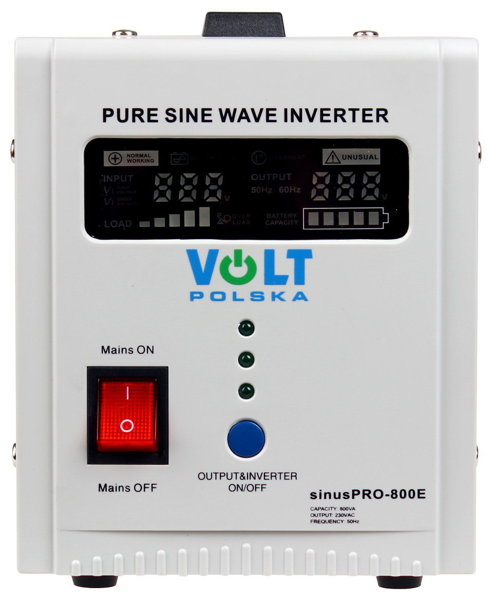 PRZETWORNICA VOLT POLSKA SINUSPRO-800E 12V 500/800W-1610329