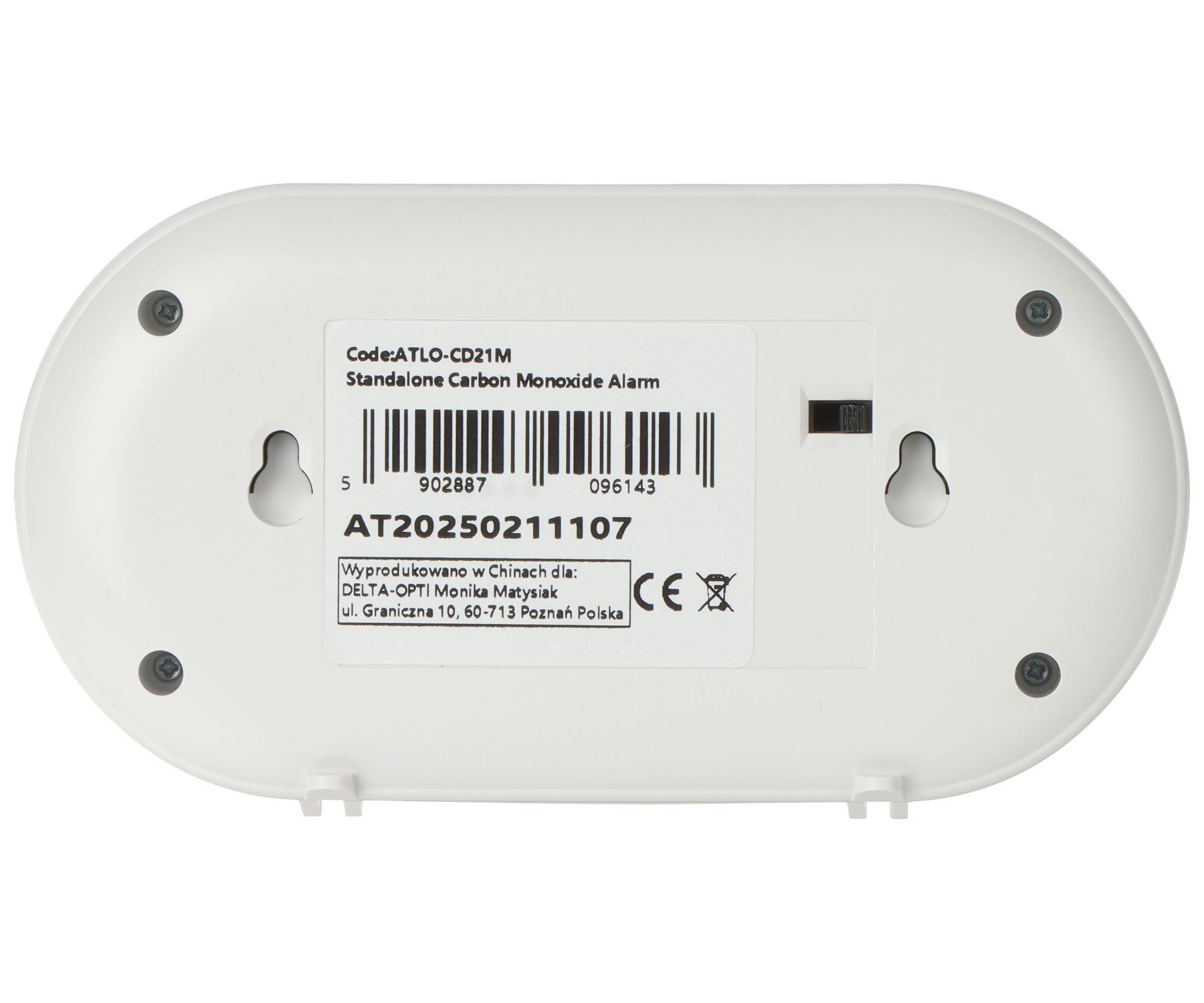 BEZPRZEWODOWA CZUJKA TLENKU WĘGLA (CZADU) ATLO-CD21MW-TUYA Wi-Fi, Tuya Smart ATLO-1795757