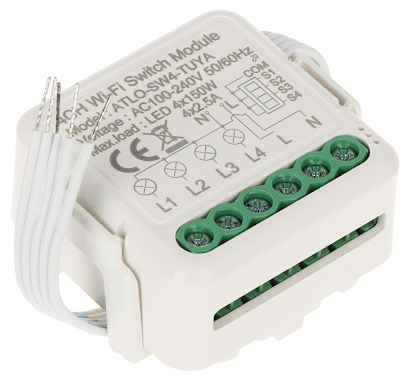POCZWÓRNY INTELIGENTNY STEROWNIK OŚWIETLENIA LED ATLO-SW4-TUYA Wi-Fi, Tuya Smart-1568791
