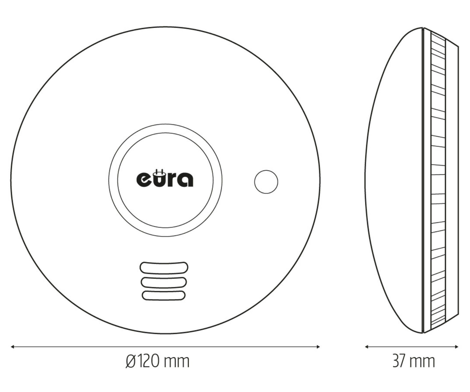 BEZPRZEWODOWA CZUJKA DYMU I CIEPŁA SD-72A2-TY Wi-Fi, Tuya Smart EURA-1884374