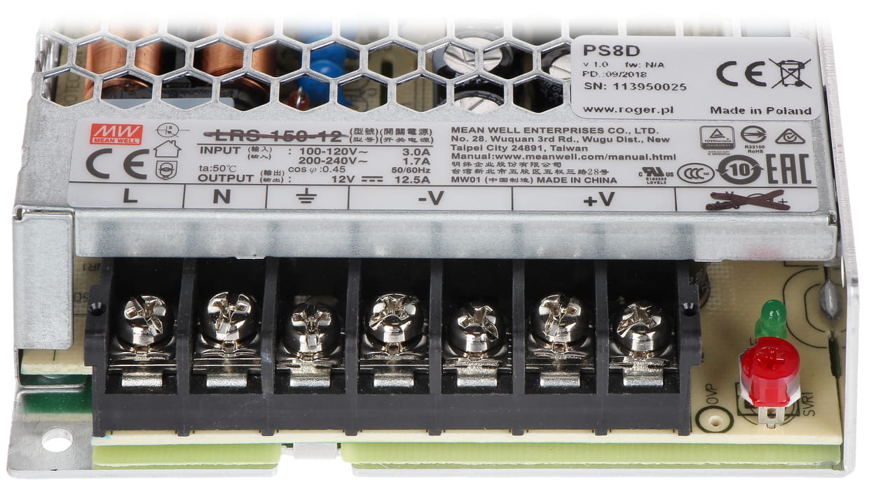 ZASILACZ IMPULSOWY PS8D ROGER-912947